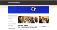 Desktop Screenshot of becomingjewish.net